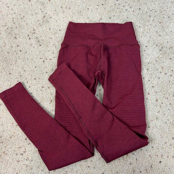 Alphalete Pants - Alphalete Deep Red Leggings Size XS Inseam 24” Women's